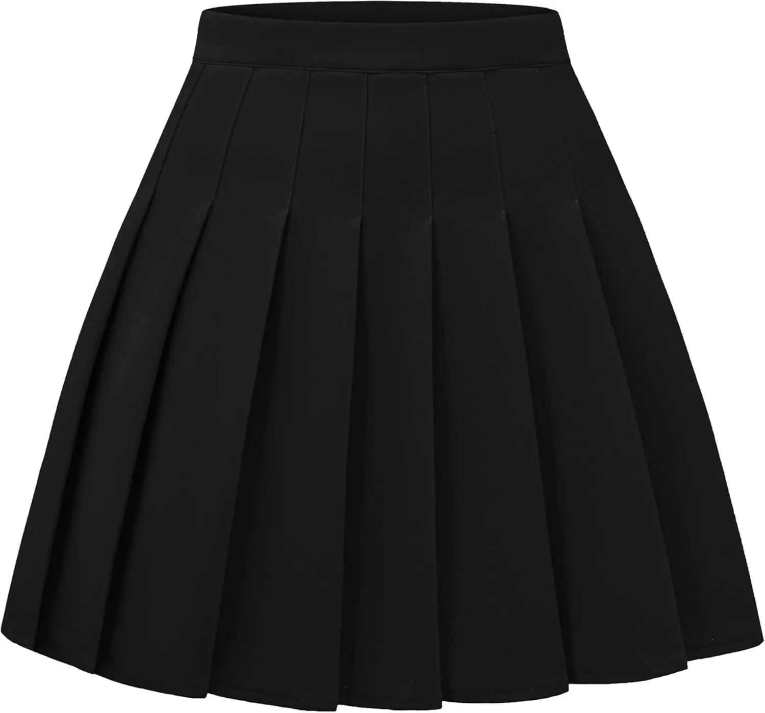 Women Pleated Skirt A-Line Short Mini Basic Skirt School Uniform Cheerleader Skirts Skater Skirt(Gift)