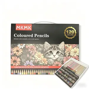 MKMK 120 Colored Pencils Set, Smooth Blendable Wax Core, Professional Art Supplies for Drawing, Sketching, Shading & Coloring, Ideal for Kids, Artists & Beginners