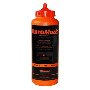 32 oz Color red DuraMark Construction Chalk 32 Oz. Bottles