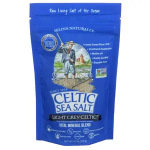 Celtic Sea Salt, Light Grey Pouch, 8 oz