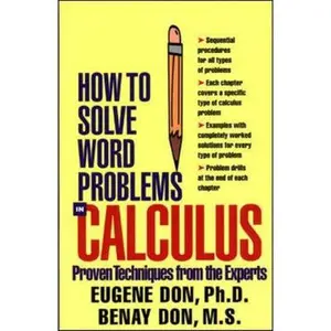USED-How to Solve Word Problems in Calculus by Don, Eugene (Paperback)