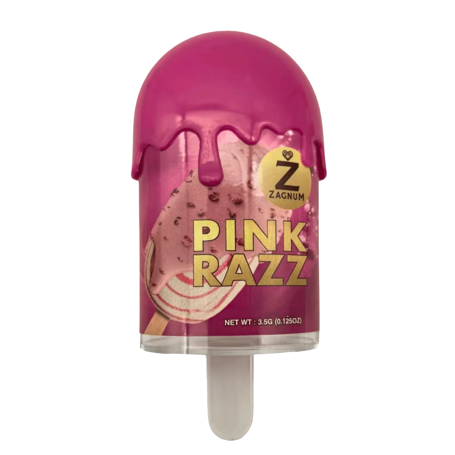 12 Pack – Popsicle Style Plastic Storage Containers with Decorative Wrap Labels - Zagnum Pink Razz