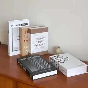 5pcs Nordic Modern Home Decor Fake Books, Minimalist Coffee Table Decor, Bedroom Study Room Props, Photo Shooting Accessories
