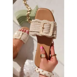 Soleil Slip On Sandals - Ivory