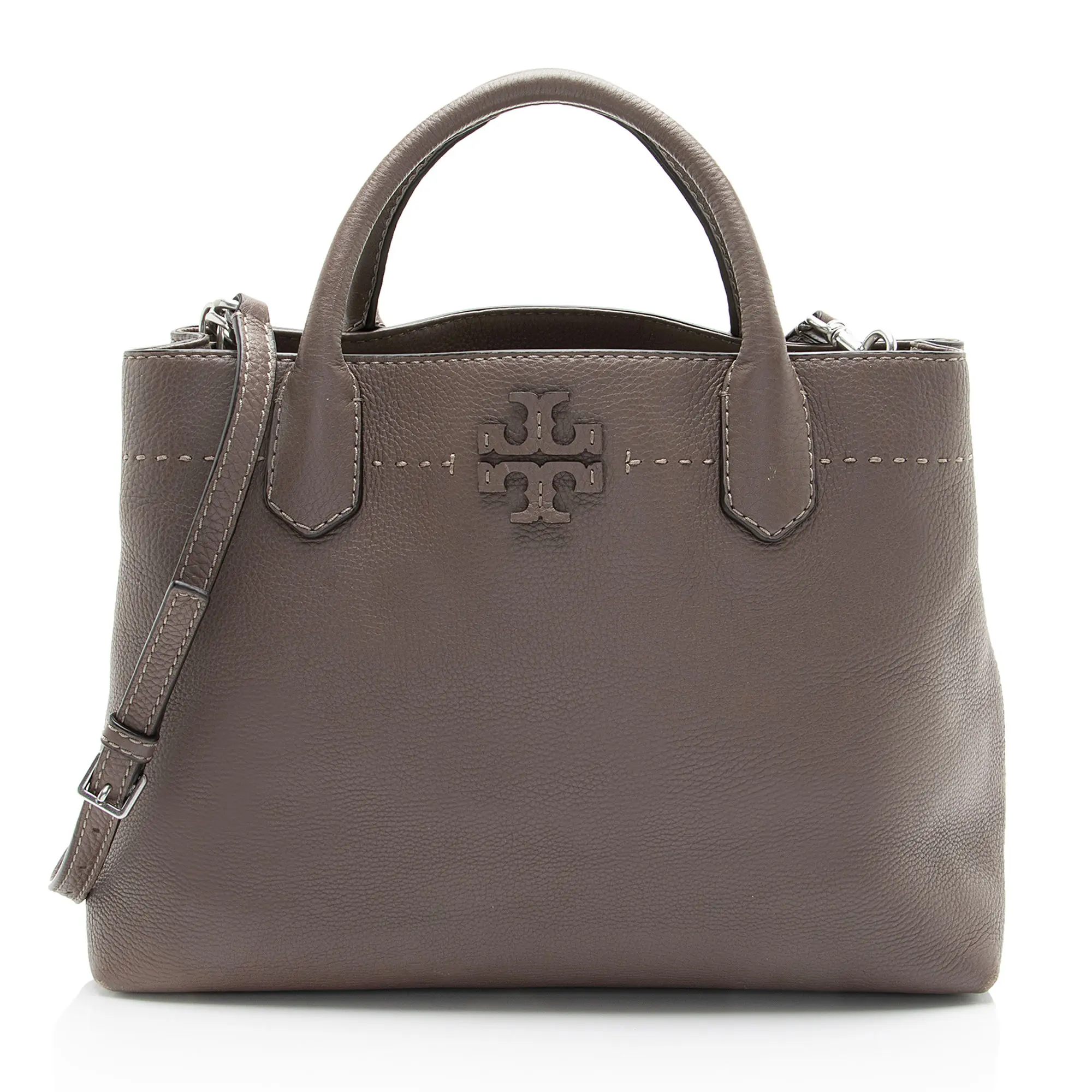 Pre-owned Tory Burch Leather Tote Bags McGraw Triple Compartment Tote