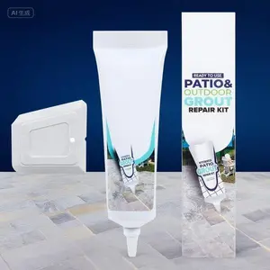 Premixed Polymeric Sand for Pavers - Ready to Use Outdoor Grout in Tube, Repairs Stone Joints & Driveways - Includes Grout Float, Easy Application - 14oz Natural Sand Color for Gardens & Entryways hes  vy  duty carpet  tape furniture repair caulk