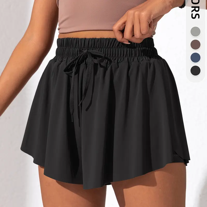 Spring Summer One-Piece Dress, Ultra-Soft Drawstring Thin Pocket Dress, Breathable Comfort Cool Dress, Ideal for Tennis Badminton Cycling Running Cheerleading Fitness Sports, Tennis Attire