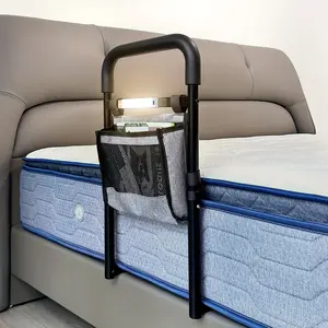 C1 PRO Bed Rails For Elderly Adults Safety With Motion Light, Non-Slip Handle, Adjustable Bed Railings For Seniors, Bed Cane Fits Any Bed, Making Getting In, Out Of Bed Much Easier (Safety Kit)