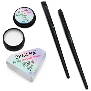 BRAWNA Pro PMU Mapping Kit for Eyebrows and Lips - White Mapping Paste