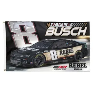 Kyle Busch #8 Nascar Rebel Car Racing 3x5 FT Flag Wall Decore Banner
