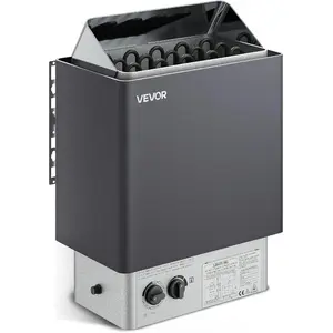 VEVOR Sauna Heater, 2KW AC 120V Electric Sauna Stove, Dry Steam Bath Saunas Stove with Pre-Drilled Bracket, Fit 52.9 to 88.2 CU. FT Saunas Rooms, Steam Bath Stoves for Home, Commercial, Leisure Venues