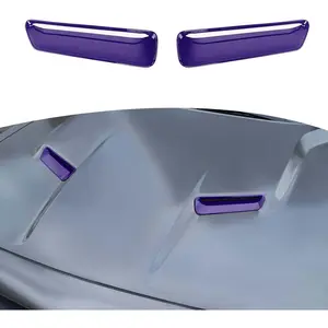 for Challenger Hood Scoop Insert Vents Cover Trim for Dodge Challenger 2015-2023 Purple Exterior Accessories 2pcs