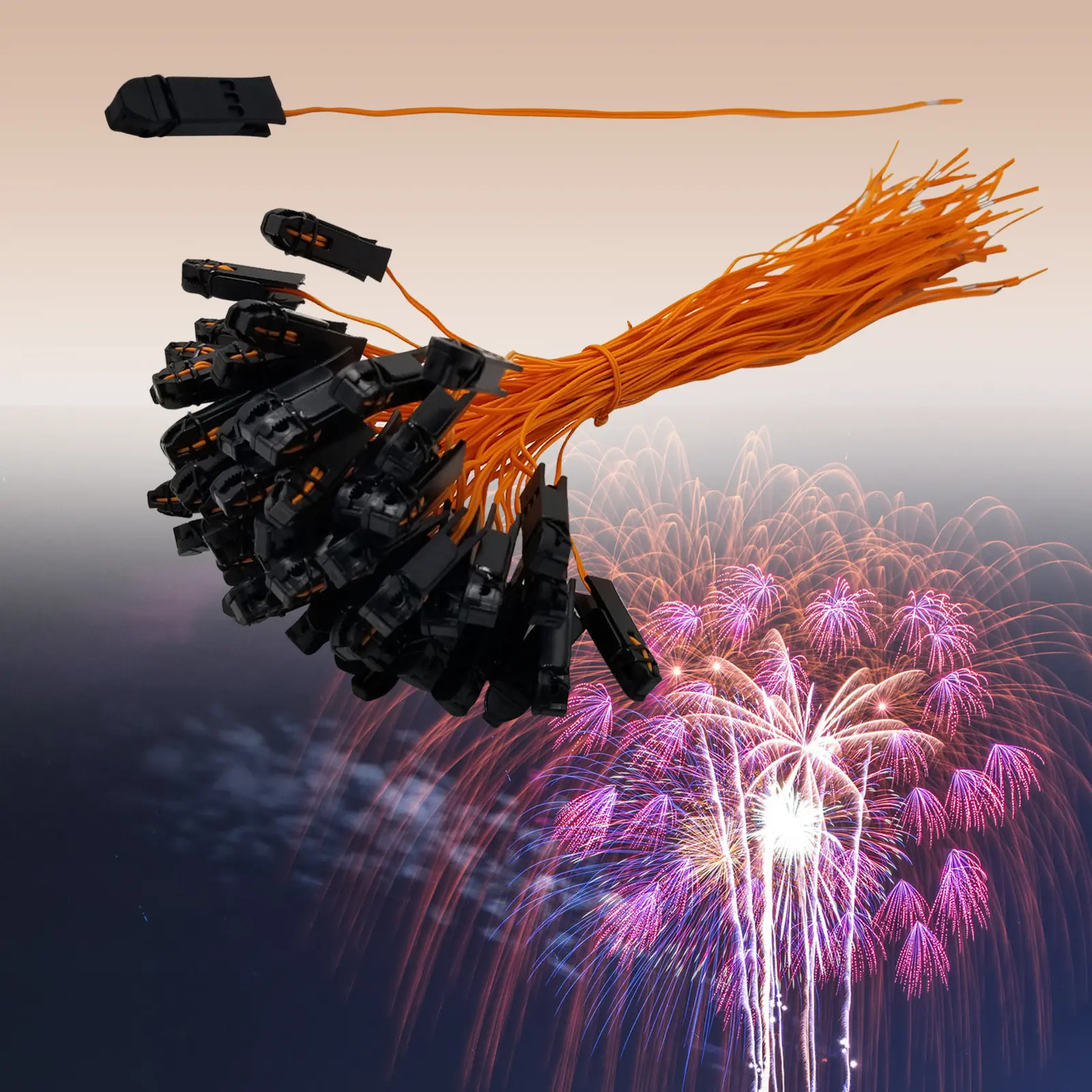 100 Pcs Indoor DC-Powered Electric Connecting Wires, 30cm (11.81in) Igniter Wires for Fireworks Firing System & Birthday Use, 0.25A 5s & 0.40A Compatibility with Batteries