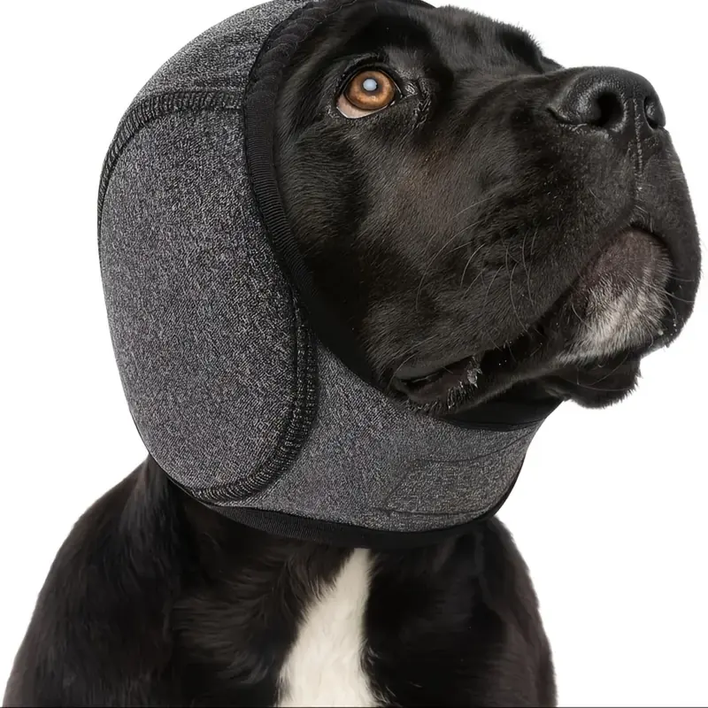 Professional Noise-Canceling Dog Ear Muffs - For Swimming/Thunderstorms/Vet Visits |     Breathable Memory Foam, Puppy to Adult Dogs |     Anxiety Relief & Secure Fit