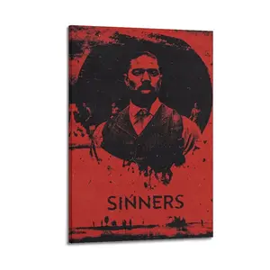 Sinners (2025 Film) Canvas Painting Oil Painting Wall Art Canvas Poster Decorative Painting Corridor Decoration Home Ornaments Photo