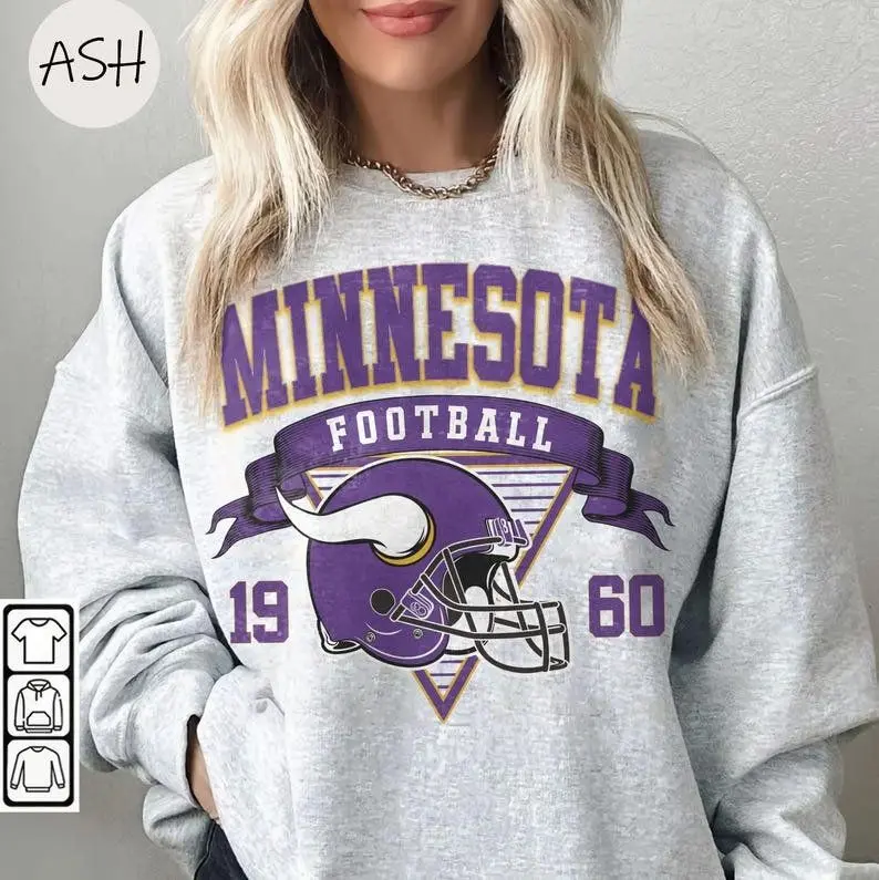 [Sale off up to 50%] Vintage 90s Style Minnesota Football Shirt, Vintage Comfort Colors Vikes Shirt,Vintage Minnesota Crewneck,Minnesota Fan Gift