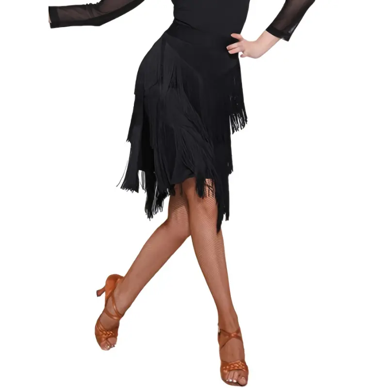 Sexy Bodycon Tassel Dance Dress for Women - Solid Color Split Leg Party Outfit with Built-In Shorts, 95% Polyester 5% Spandex, College, Female, Tassel Detail, Bodycon Cut, Fitted, Short Length, Polyester Blend, Party Dance, All Seasons, Hand Wash Only, Me