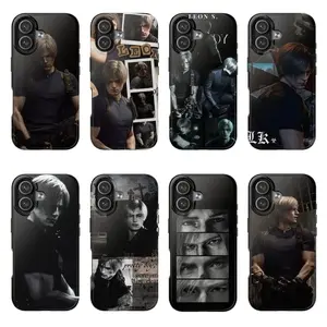 8 Vers Leon S. Kennedy Tough Phone Case, Resident Evilll Dark Tone Case Cover with iPhone 17 promax & More