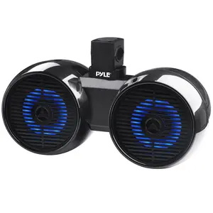 Dual Bluetooth Marine Speakers 300W Waterproof LED 8" Wakeboard System