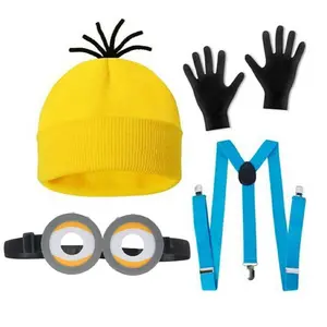 Costume Set Upgrade, Hat Gloves Glasses Belt, Party Accessories, Halloween, Retro, Pool, Beach, Music Festival, Nightclub