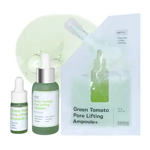 [Buy One Get One Free] Green Tomato Pore Lifting Ampoule  Wrinkle Care | Face-Lift Green Tomato Extract and  Anti Sebum P | Plumping, Smooth, Anti aging Korean Skincare  (70ml 30EA))