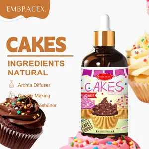 100ML Cakes Essential Oils, Food Grade Fragrance Oil, Humidifier Diffuser Car Air Freshener, DIY Soap Candle Bath Body Massage Home Decor