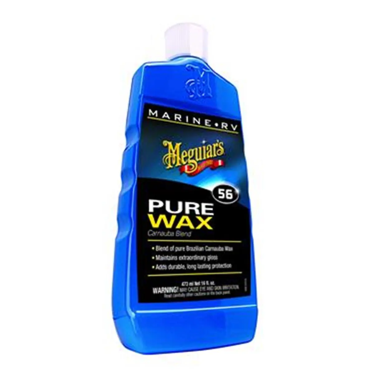 212 MAIN MEGUIARS M5616 Carnauba Wax, 16 oz Bottles, Brazilian Blend for Marine/RV/Car, Long-Lasting Gloss Protection, Multi-Use Hand Apply Formula