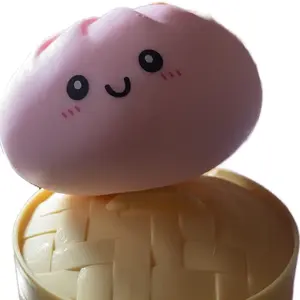 Dumpling Bao Bun Squishy PINK - free gift
