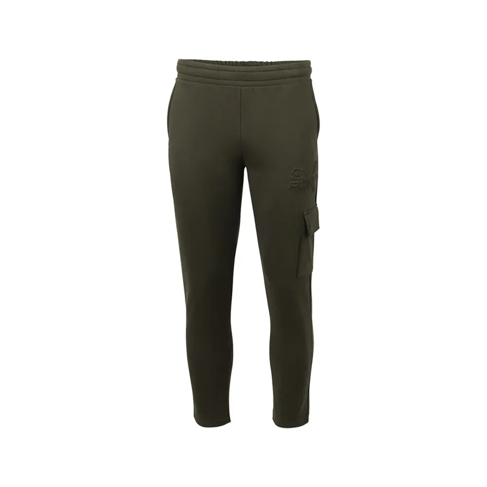 PUMA Mens Essentials Embossed Cargo Pants Casual - Green