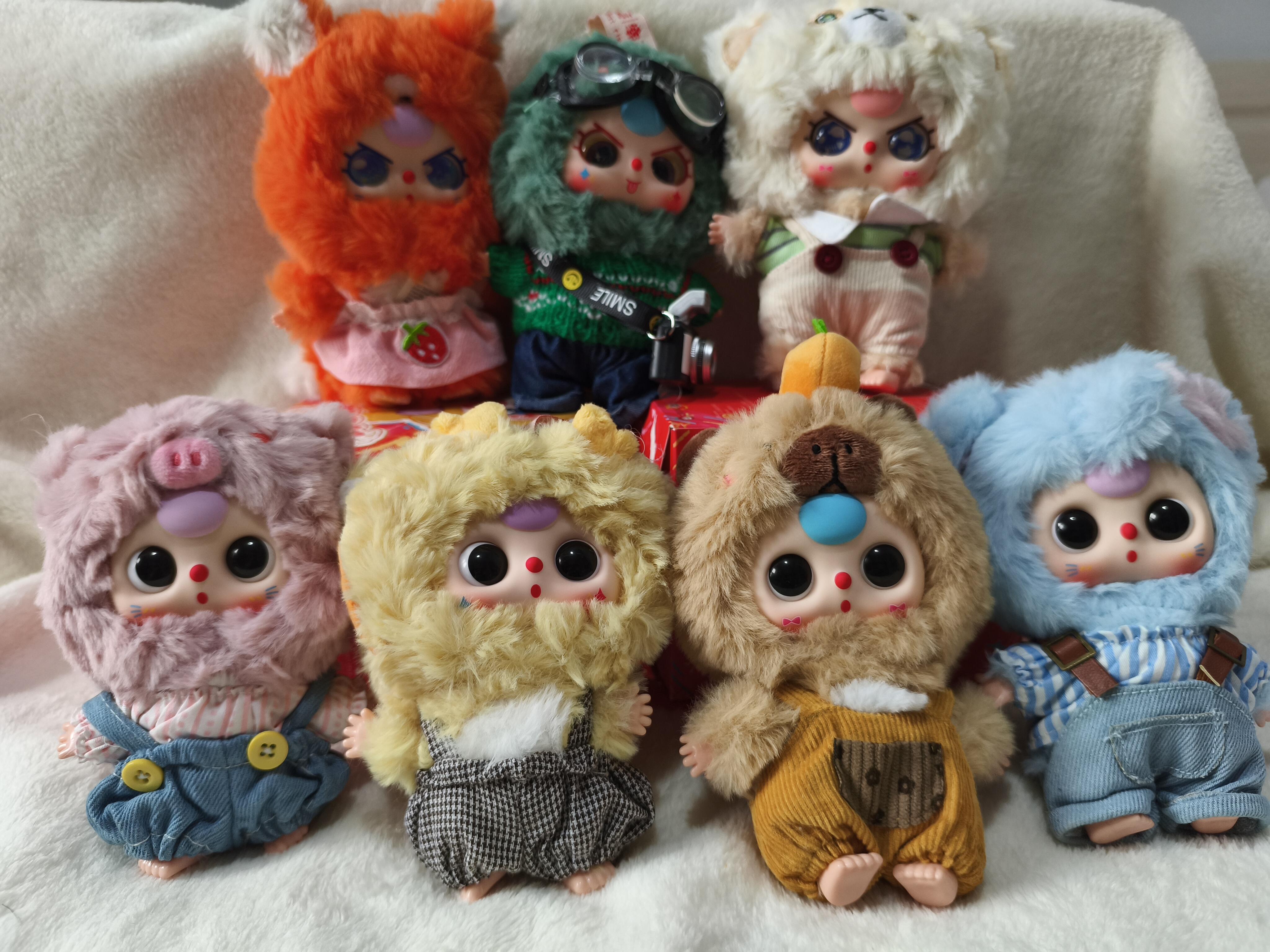 BabyThree Cutie Plush Toy Doll ，Bunny Plush Dolls，Soft Furry Collectibles，