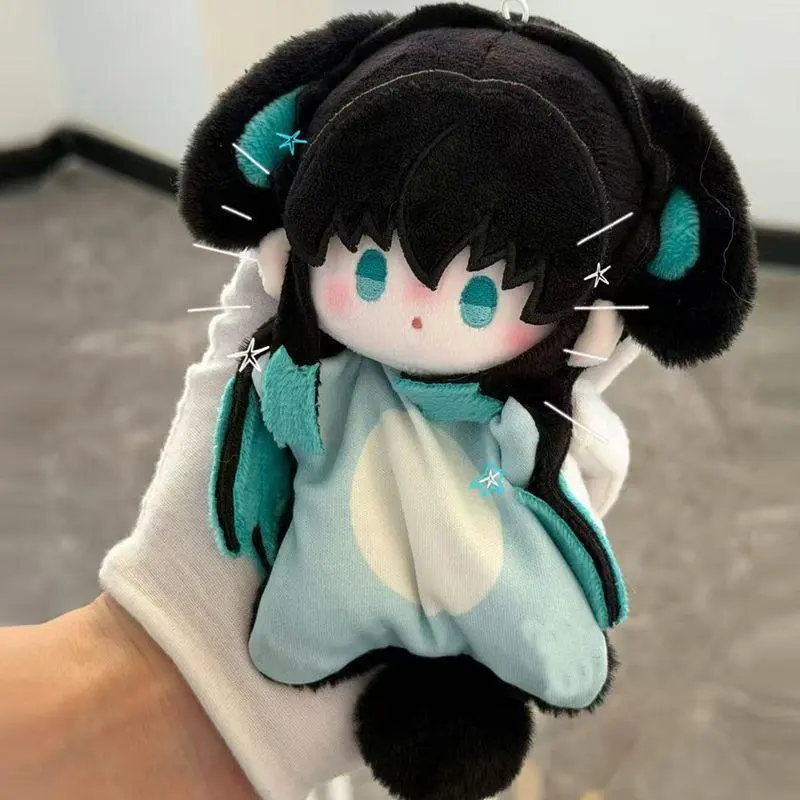 Demon Slayer Tokito Muichiro Chibi Plush Keychain Cute Anime Stuffed Doll Pendant Bag Charm Fans Collection Gift
