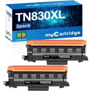 myCartridge Remanufactured Toner Cartridge Replacement for Brother TN830XL TN830,2P