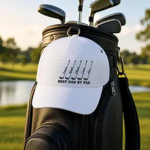 Personalized Best Dad By Par Cap For Dad, Father's Day Golf Gift, Best Grandpa By Par Hat, Dad Birthday Golf Gift, Cap For Golf Lover