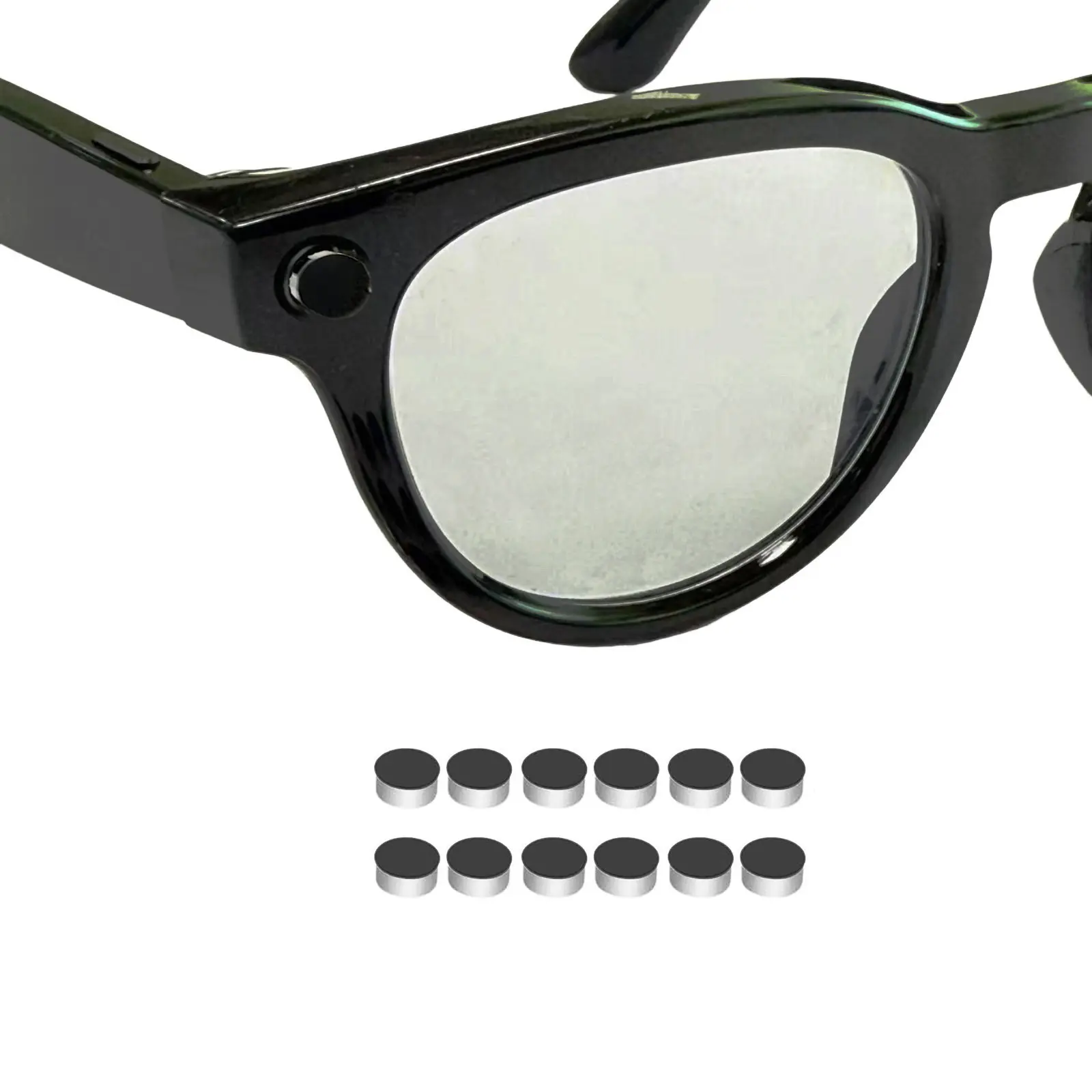 LED light Blackout Sticker compatible with Ray-Ban Meta smart glasses accessories,Gen 1&2 Wayfarer,Skyler,Headliner,Display,Oakley Meta HSTN led blocker,low adhesive to reapply stickers sohochic