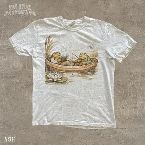 Vintage Frog And Toad Tshirt Bookish Cottagecore Shirt Unisex