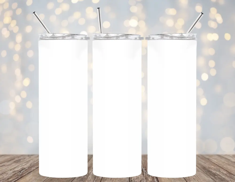 20 OZ CUSTOM- SEND US THE DESIGN YOU WANT Insulated Skinny Tumbler with Straw Double-Walled for Hot & Cold Beverages Includes Straw & Rubber Bottom for Outdoor Activities Drinkware