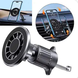 360 Rotation Air Vent/Dashboard Magnetic Phone Holder Car Cell Phone Holder Mount