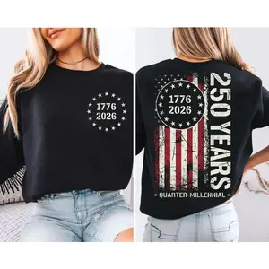 America 250th Anniversary Sweatshirt, 1776-2026 USA, 250 Years of America Sweatshirt, Patriotic AmericanFlag  Memorial Day