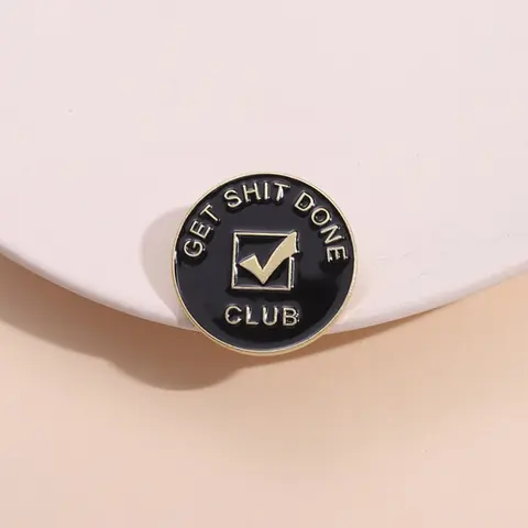 Letter Pattern Brooch Pin, Round Shaped Clothes Brooch, Fashion Accessories for Men & Women for Daily Clothing Decor, Trendy All-match, Exquisite & Vintage Brooch for Birthday Gift, Alloy Brooch Pin