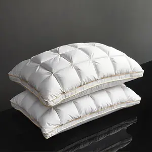 1 pc Queen/King Size Luxurious Hotel Pillow, Deep Sleep Neck Support, Non-Collapse Pillow Core for All Seasons, 100% Polyester Filling, Suitable for Side, Back,Stomach Sleepers