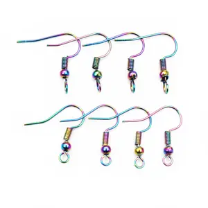 50pcs/lot 20x17mm 2-styles Fashion Colors DIY Earring Findings Clasps Hooks Jewelry Making Accessories Earwire