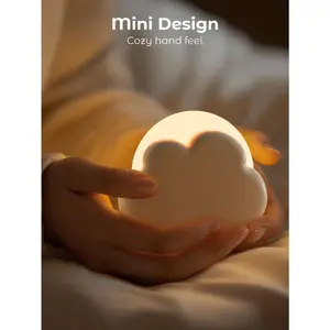 Portable Cloud Night Light, USB Charging LED Lamp for Kids Room Decor