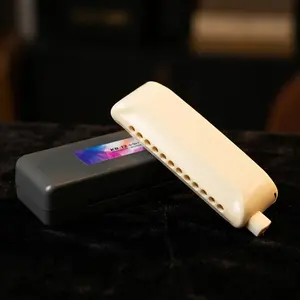 KONGSHENG KB-12 Chromatic Harmonica - Matte Ivory Finish, 5s Quick Clean Function, Suitable for Professional Musicians and Beginners Musical Instruments