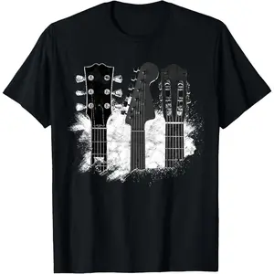 Guitar Player Graphic T-Shirt for Rock Music Lovers, Musician Style Tee with Bold Music Vibe Design, Casual Streetwear Top for Music Festivals, Concert Nights, Jam Sessions and Daily Wear