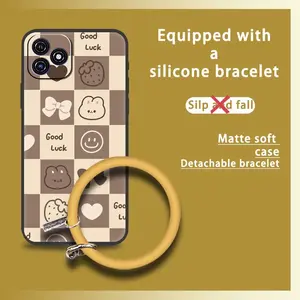 Cute Bracelet Phone Case For Blackview OSCAL C20/C20 Pro Protective heat dissipation Creative Waterproof Soft Case Solid Color Youth Ring Dirt-resistant Funny Personality Cartoon