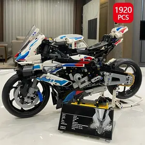2026 New Edition M 1000RR Motorcycle Building Blocks 1:5 Scale Model 1920PCS ABS Technical Bricks Mechanical Assembly Toy Creative Gift for Boys Girls and Motorcycle Lovers