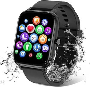 Smart Watch for Men Women,  Wireless Smart Watch, Sporty Digital Watch, Sports Tracking Smartwatch with Bluetooth Calling and Weather App, Compatible with Android and iOS Wristwatch Smartphone Wearable Water Proof Screen