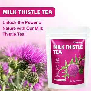 Milk Thistle Tea | Herbal Liver Support & Daily Detox, Natural Vegan GMO Free, 30 Tea Bags for Wellness
