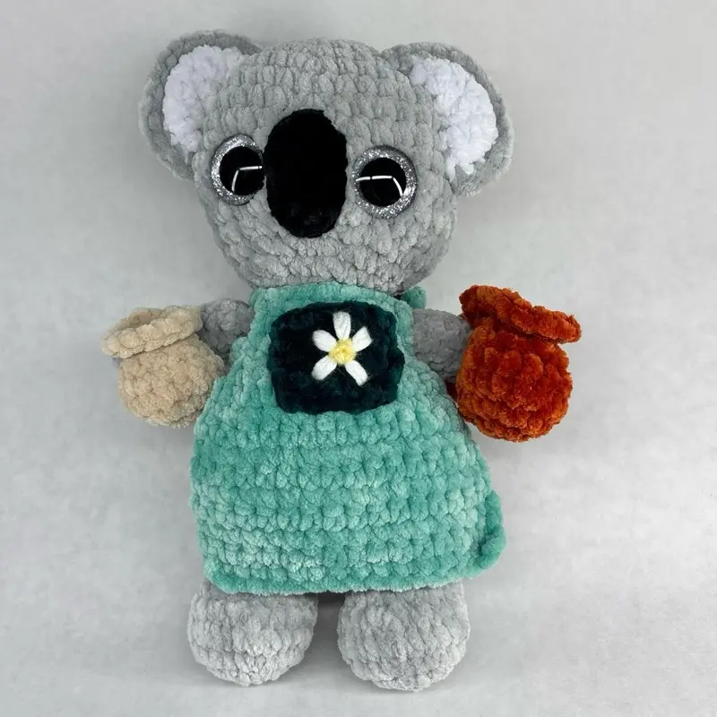 Handmade Crochet Pottery Koala
