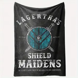 Multifunctional Soft Sofa Flannel Blanket for Lagertha's Shield Maidens Viking Warrior Shieldmaiden 5584940 TT3